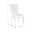 Picket House Furnishings Willow White Marble 5PC Dining Set with Blue Chairs