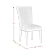 Picket House Furnishings Willow White Marble 5PC Dining Set with Gray Chairs