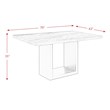 Picket House Furnishings Willow White Marble Counter Height Dining Table