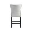 Picket House Willow White Marble 5PC Counter Height Dining Set with Gray Chairs