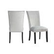 Picket House Furnishings Celine Gray Velvet Side Chair Set