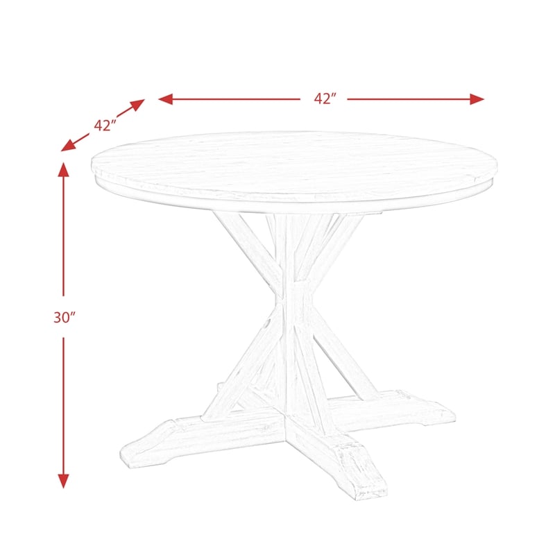 Picket House Furnishings Keaton Round Standard Height Dining Table