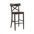 Picket House Furnishings Calhoun 30&quot Bar Stool in Dark Brown
