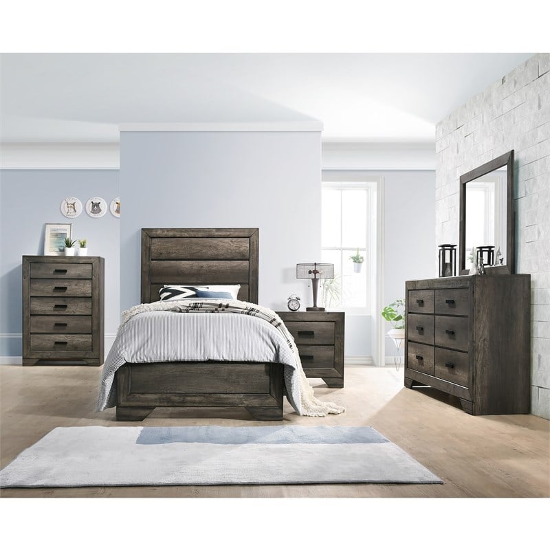 Picket House Furnishings Grayson Youth Twin Panel 4PC Bedroom Set