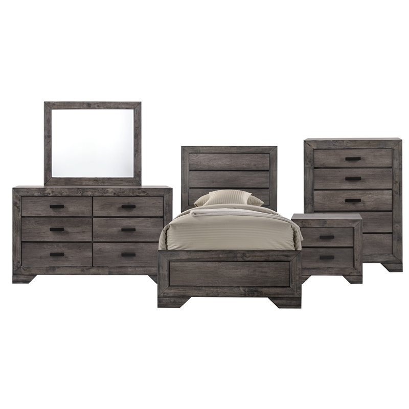 Picket House Furnishings Grayson Youth Twin Panel 5PC Bedroom Set