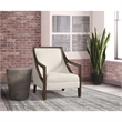 Picket House Furnishings Dayna Beige Accent Chair with Brown Frame