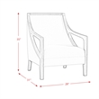 Picket House Furnishings Dayna Beige Accent Chair with Brown Frame