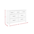 Picket House Furnishings Jack 7-Drawers Bedroom Dresser