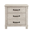 Picket House Furnishings Jack 2-Drawer Nightstand with USB Ports in White