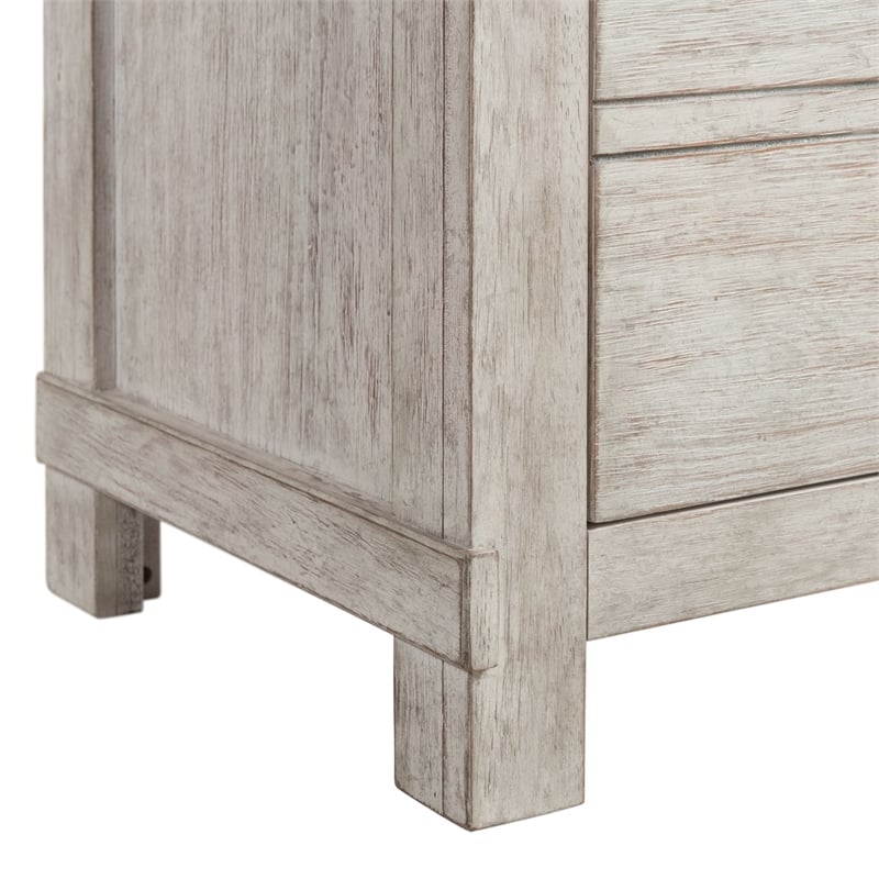 Picket House Furnishings Jack 2-Drawer Nightstand with USB Ports in White
