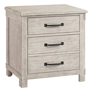 Picket House Furnishings Jack 2-Drawer Nightstand with USB Ports in White