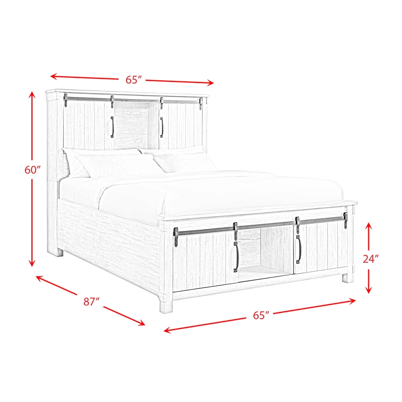 Picket House Furnishings Jack Queen Platform Storage Bed