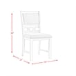 Picket House Furnishings Taylor Standard Height Side Chair Set in Walnut