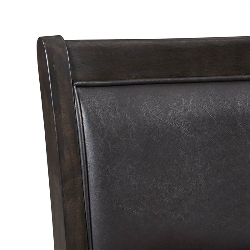 Picket House Furnishings Taylor Standard Height Faux Leather Side Chair Set