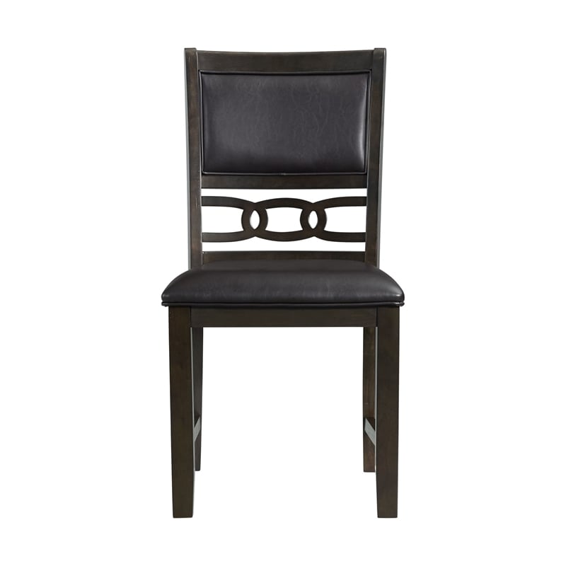 Taylor Standard Height 5PC Dining Set-Table and Four Faux Leather Side Chairs