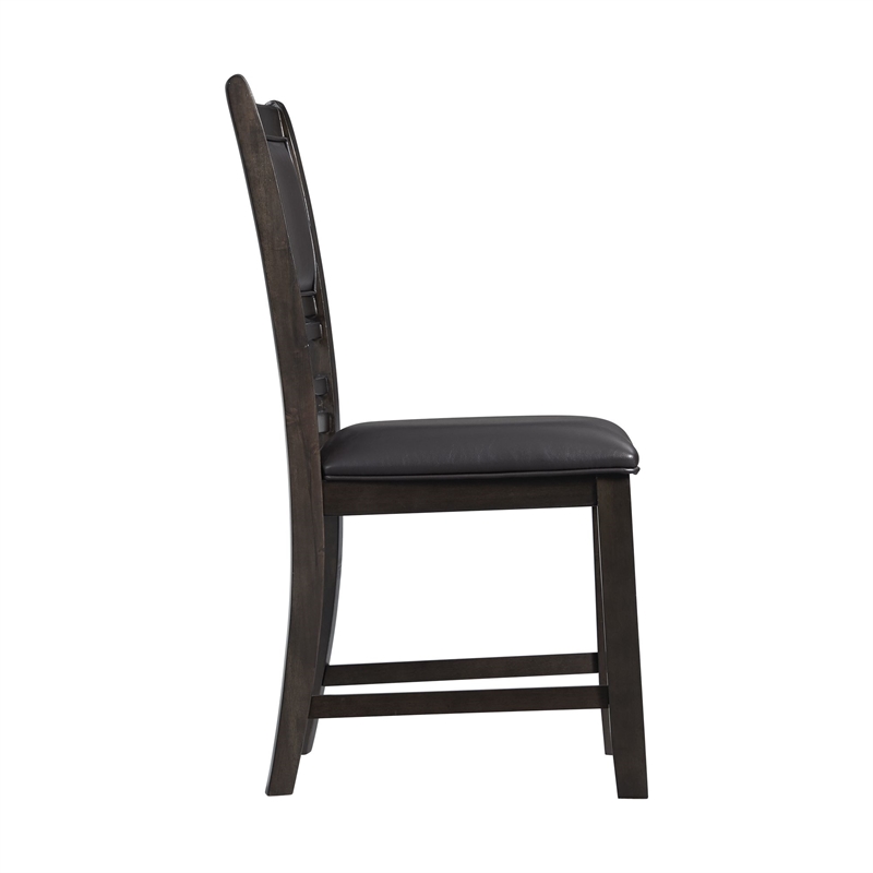 Taylor Standard Height 5PC Dining Set-Table and Four Faux Leather Side Chairs