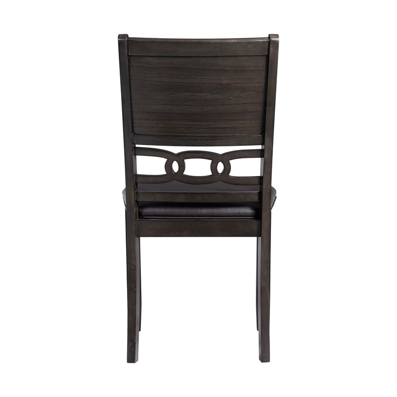 Taylor Standard Height 5PC Dining Set-Table and Four Faux Leather Side Chairs