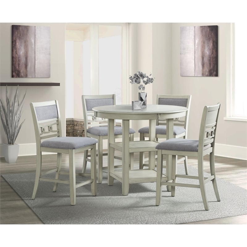 Picket House Furnishings Taylor Counter Height Dining Table in Bisque