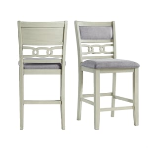 Picket House Furnishings Taylor Counter Height Side Chair Set in Bisque