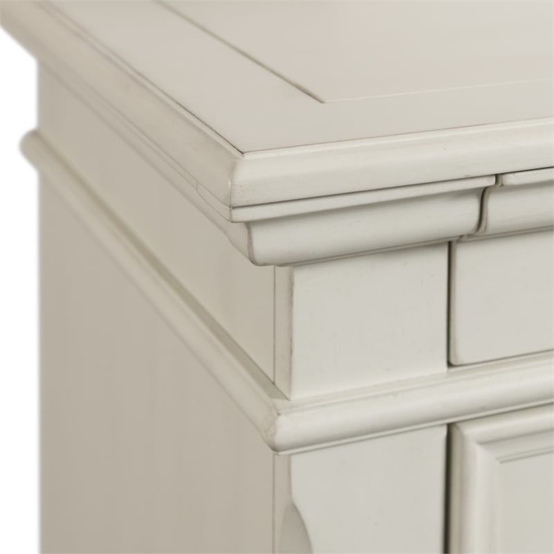 Picket House Furnishings Brooks 9-Drawer Wood Dresser with Mirror in White
