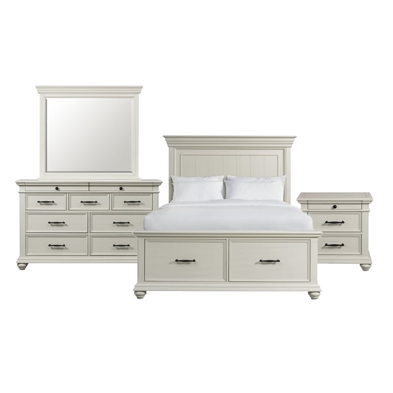 Picket House Furnishings Brooks King Platform Storage 4PC Bedroom Set