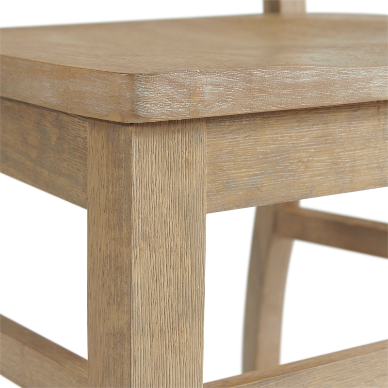 Picket House Furnishings Liam Slat Back Chair Set in Natural