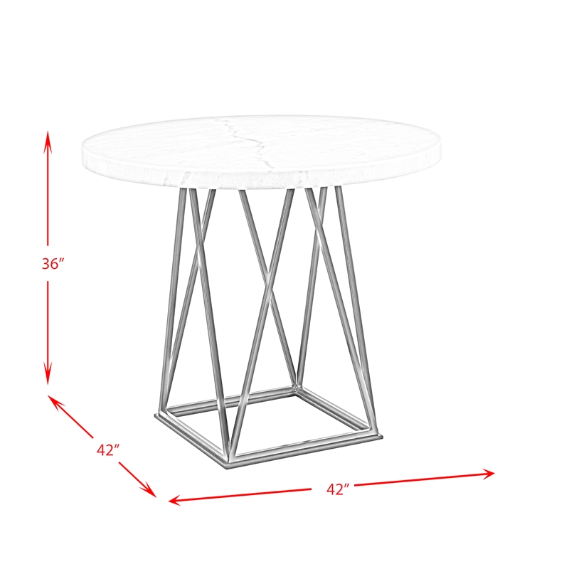 Picket House Furnishings Conner Counter Height Dining Table in White