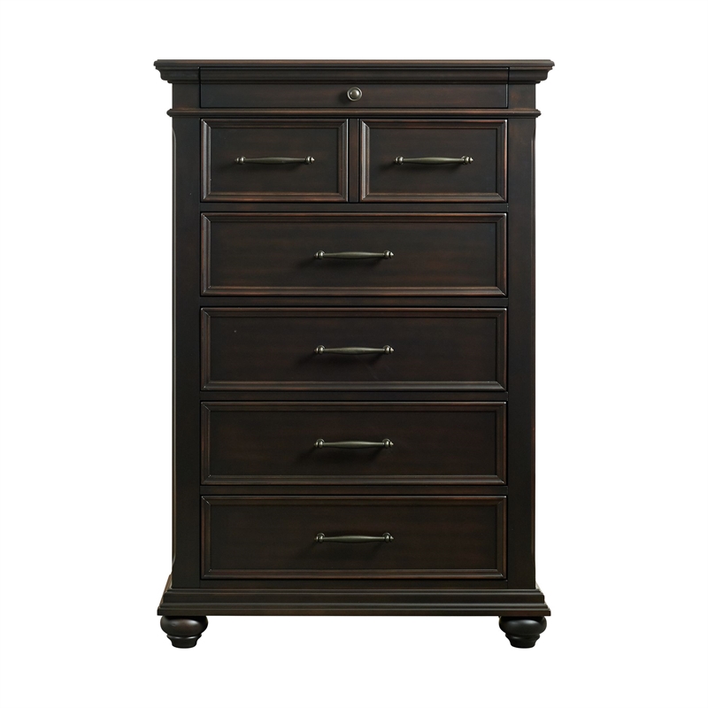 Picket House Furnishings Brooks 6-Drawer Chest in Black