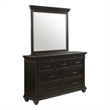 Picket House Furnishings Brooks 9-Drawer Wood Dresser with Mirror in Black
