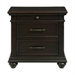 Picket House Furnishings Brooks 3-Drawer Nightstand with USB Ports in Black