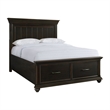 Picket House Furnishings Brooks Queen Platform Storage 5PC Bedroom Set in Black