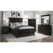 Picket House Furnishings Brooks King Platform Storage 3PC Bedroom Set in Black