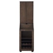 Picket House Furnishings Tyson Dartboard Cabinet in Brown