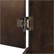 Picket House Furnishings Tyson Dartboard Cabinet in Brown