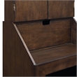 Picket House Furnishings Tyson Dartboard Cabinet in Brown