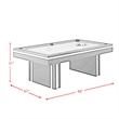 Picket House Furnishings Remy Billiard Table in Black