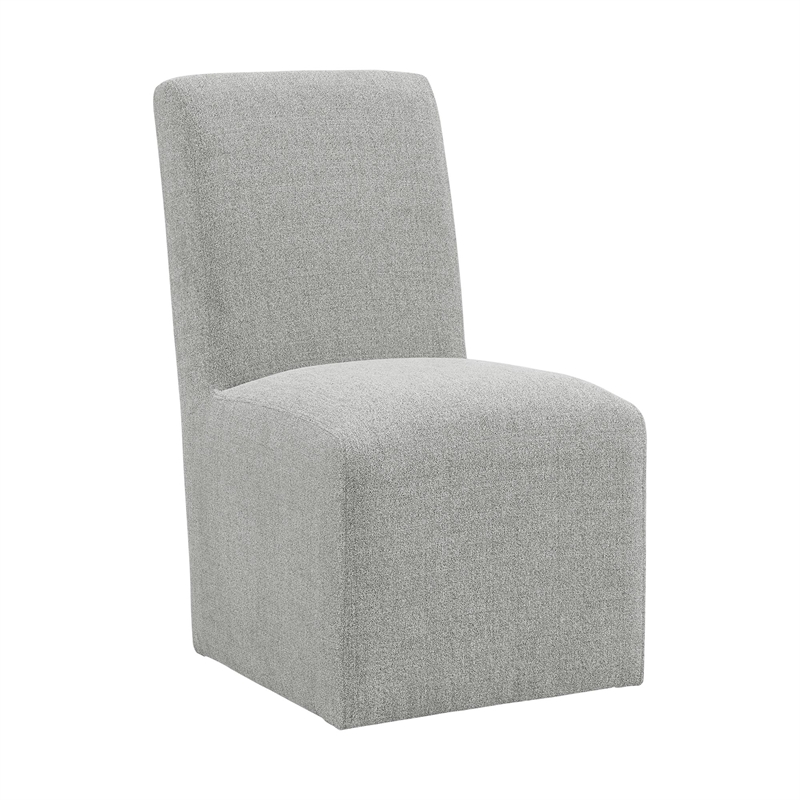 Picket House Furnishings Cade Upholstered Side Chair Set in Gray