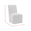 Picket House Furnishings Cade Upholstered Side Chair Set in Gray