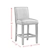 Picket House Furnishings Pia Faux Leather Counter Side Chair in Black (Set of 2)