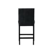 Picket House Furnishings Pia Faux Leather Counter Side Chair in Black (Set of 2)