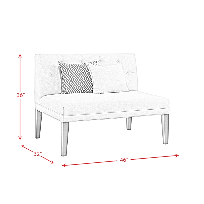 Picket House Furnishings Mara Loveseat with Five Pillows in Beige