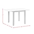 Picket House Furnishings Tuttle 3PC Drop Leaf Dining Set in Black