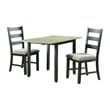 Picket House Furnishings Tuttle 3PC Drop Leaf Dining Set in Black