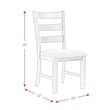 Picket House Furnishings Tuttle 3PC Drop Leaf Dining Set in Brown and White