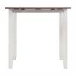 Picket House Furnishings Tuttle 3PC Drop Leaf Dining Set in Brown and White