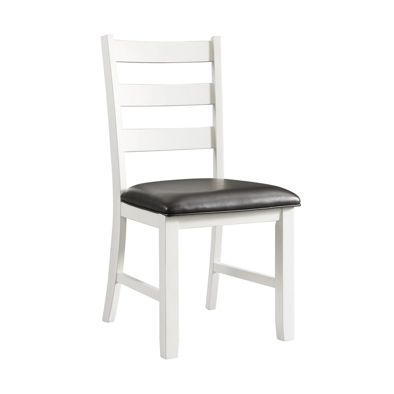 Picket House Furnishings Tuttle 3PC Drop Leaf Dining Set in Brown and White