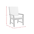 Picket House Furnishings Holden Standard Height Arm Chair Set in Gray