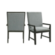 Picket House Furnishings Holden Standard Height Arm Chair Set in Gray
