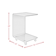 Picket House Furnishings Peek Acrylic Snack Table in Pink