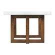 Picket House Furnishings Meyers 2PC Occasional Marble Table Set in White